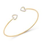 10KT GOLD 0.15CTW BANGLE