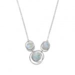 17" Abstract Circle Roman Glass Necklace