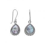 Ancient Roman Glass Earrings with Bead Design