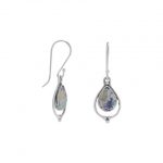 Pear Shape Roman Glass Earrings