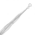 10 Strand Liquid Silver 18"