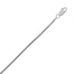 Oxidized Rounded Box Chain Necklace (1.6mm) 24"