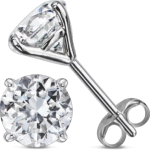 14K Martini Diamond Stud Earrings